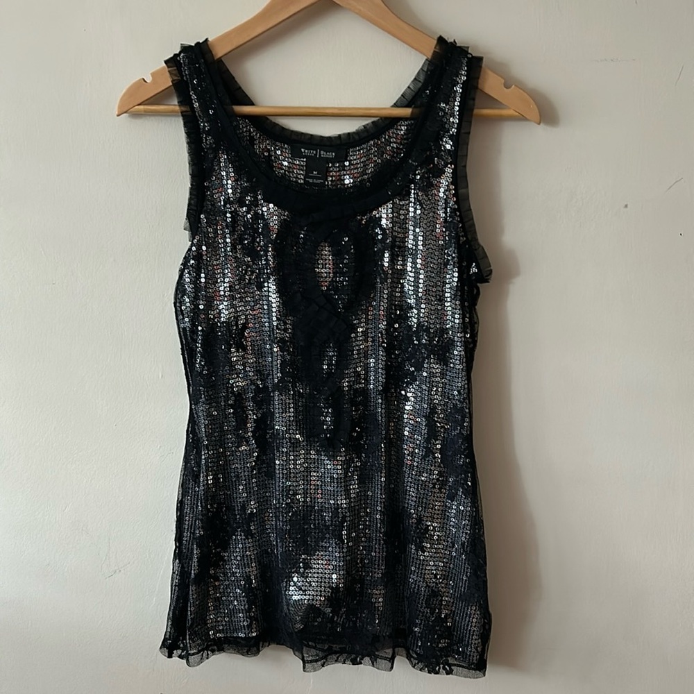 Size M | White House Black Market | Sequin Tank – Excellent Condition - Picture 5 of 12